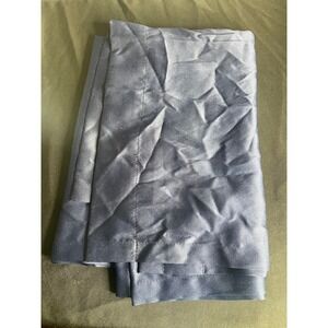 Pair of Navy Blue Window Curtain Panels 30x84 Polyester Solid Navy Your Zone
